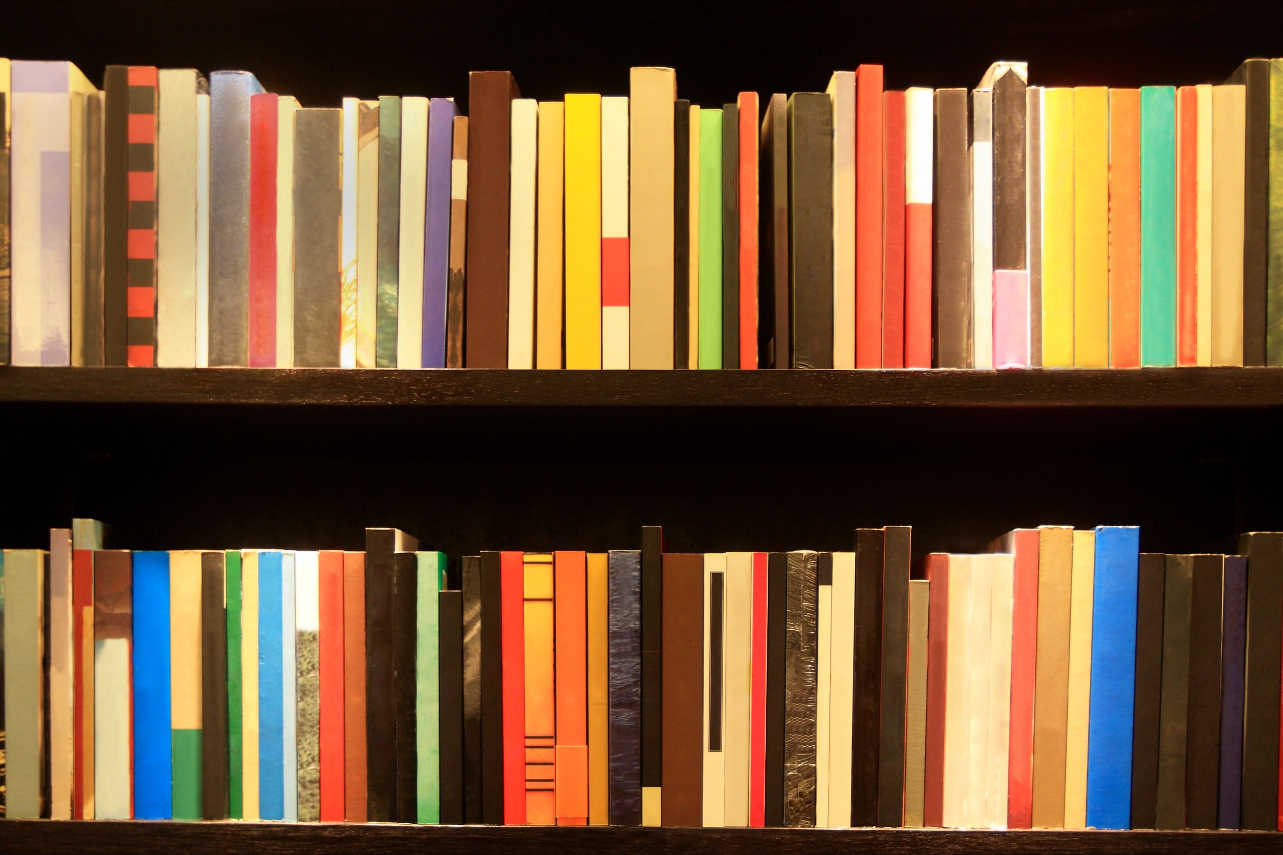 Stack of new books