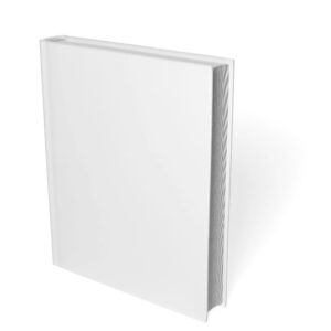 eBook cover mockup for “Moonlit Margins” — clean typography on neutral background